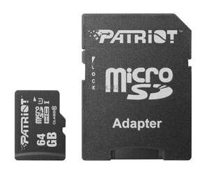 Карта пам'яті 64GB Patriot microSD class10 UHS-1