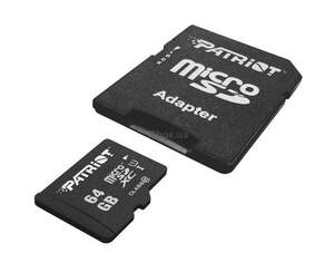 Карта пам'яті 64GB Patriot microSD class10 UHS-1